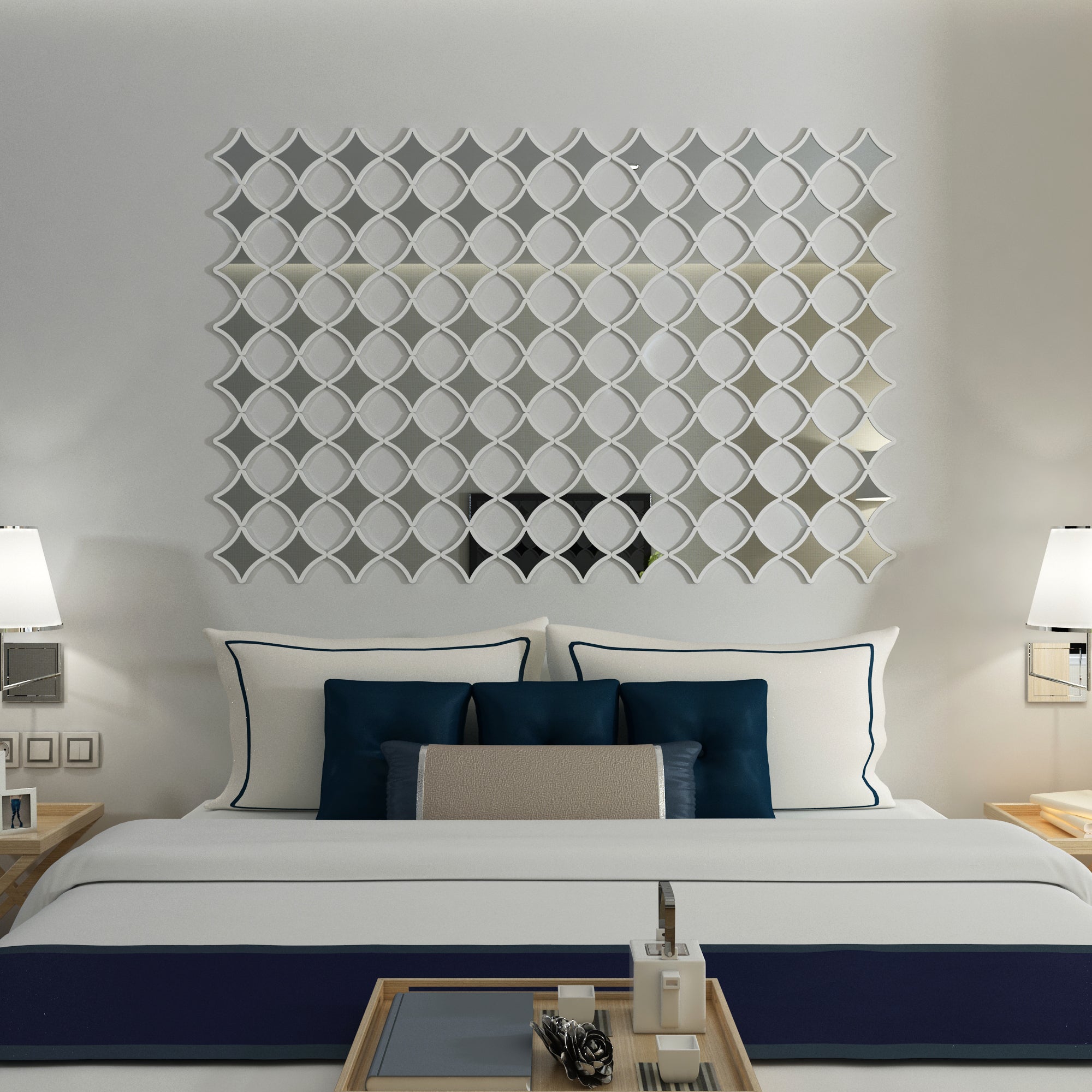 Stars Mirrors 3D Wall Panels