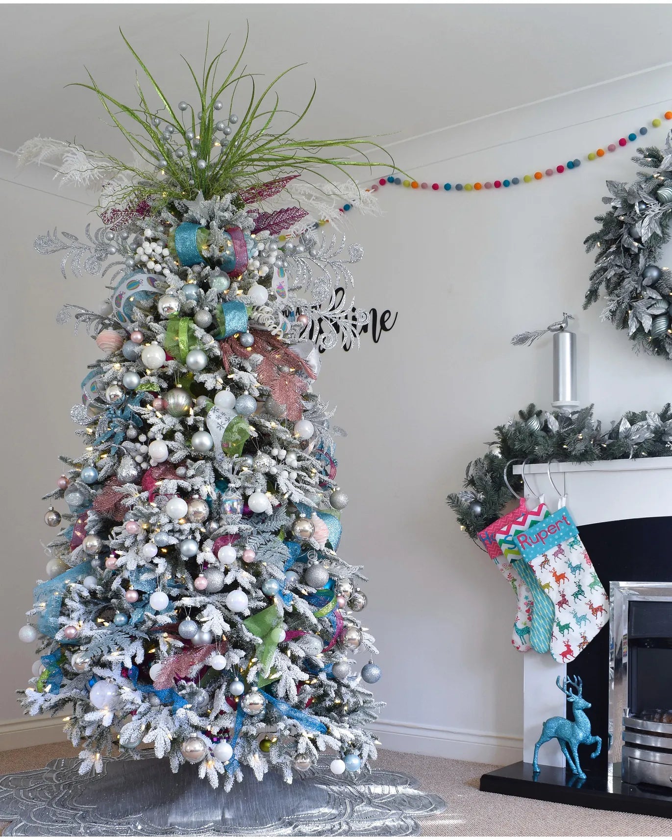 Frosted Fraser Fir Tree 9ft