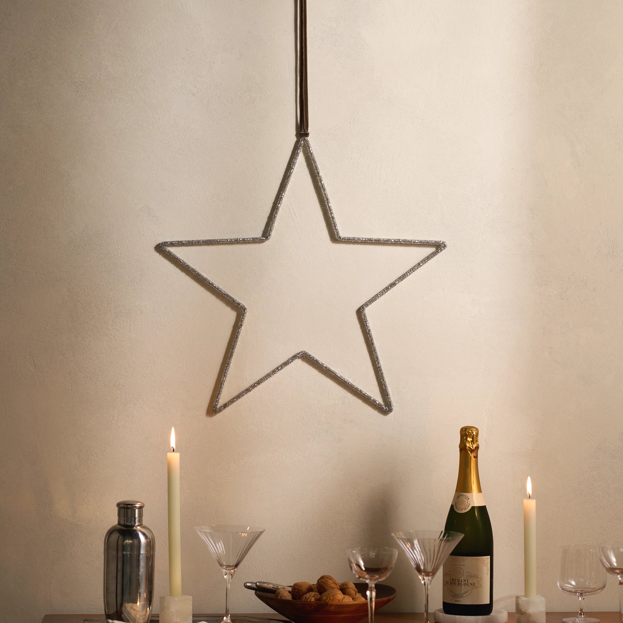 Large Beaded Star Decoration – 50cm