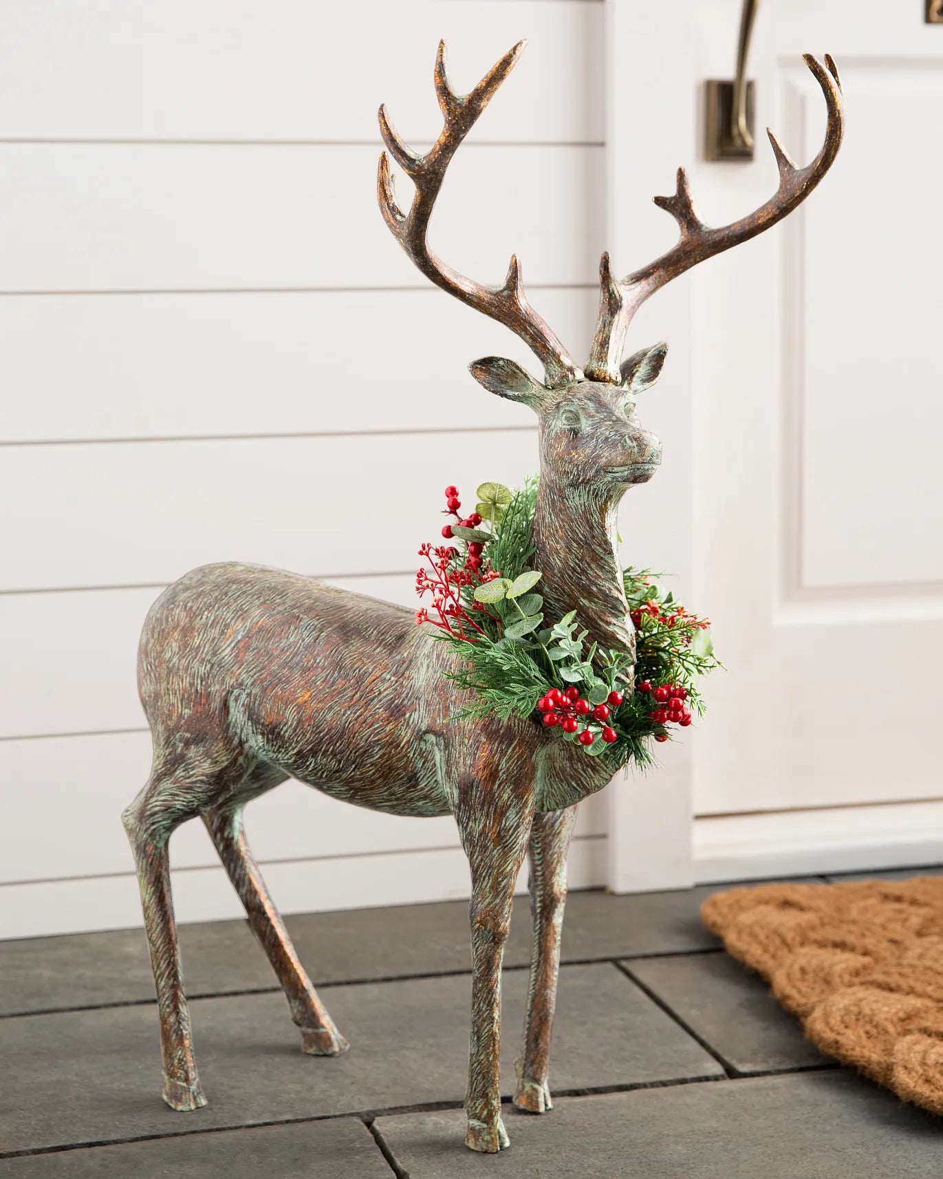 Festive Antiqued Deer