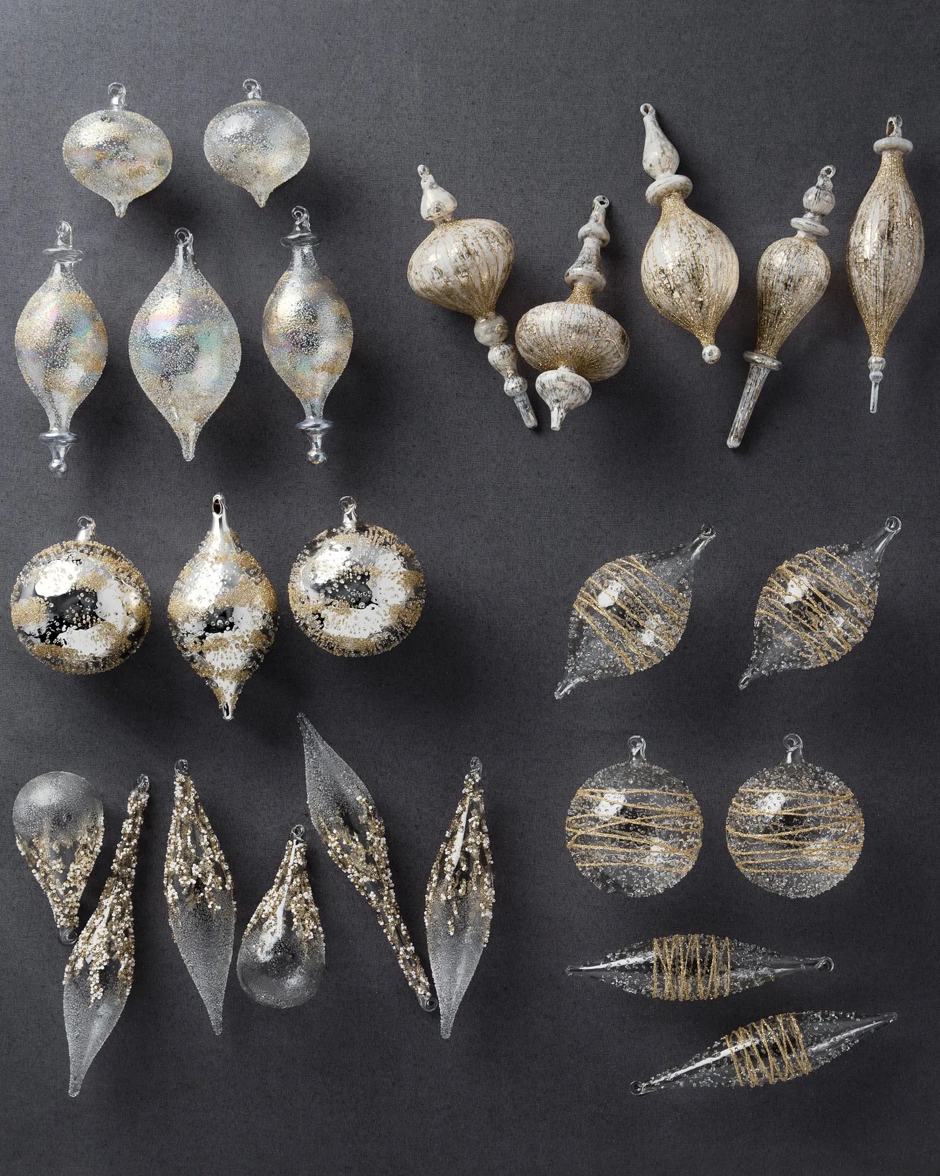 Winter White Christmas Bauble Collection