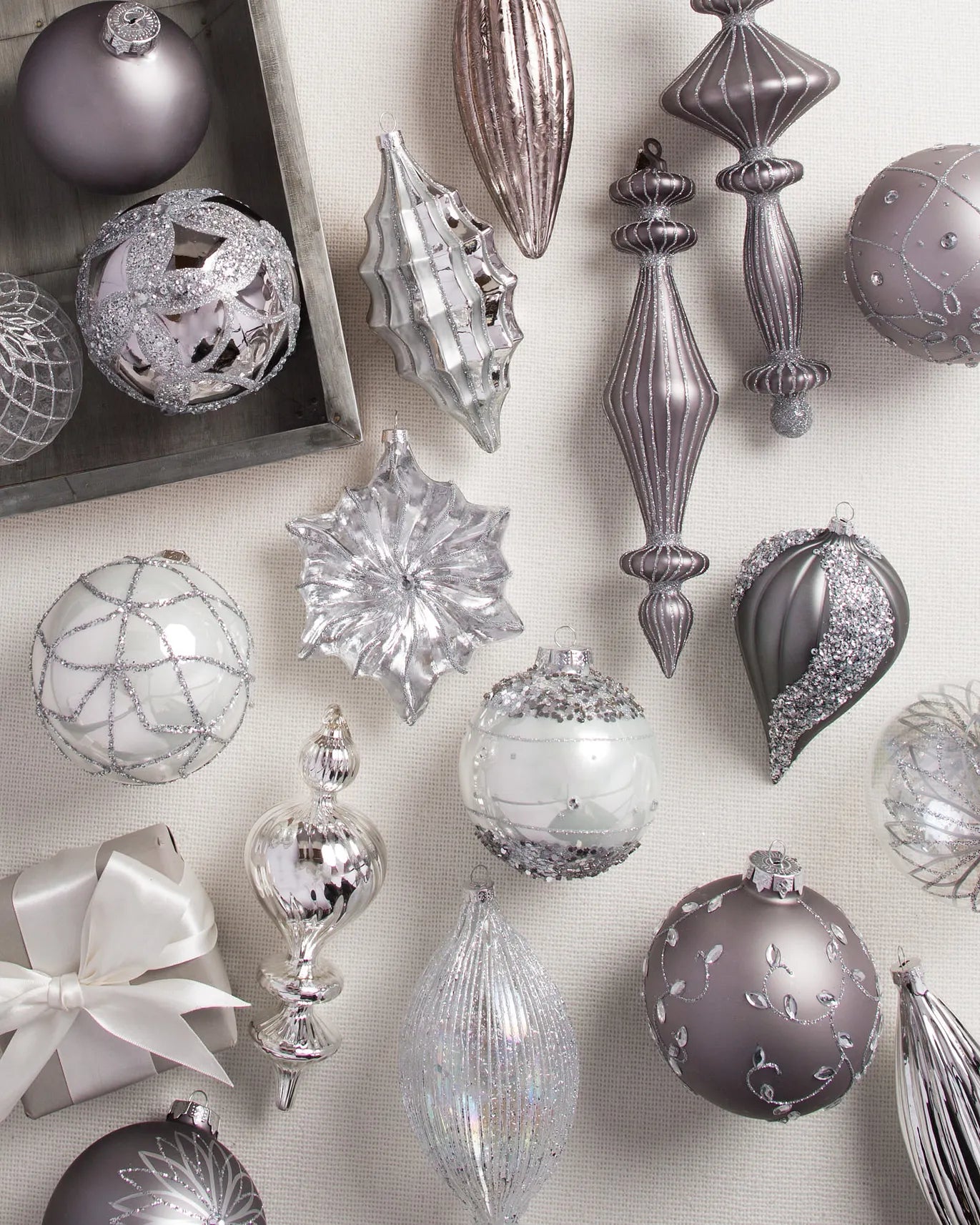 Crystal Glass Christmas Bauble Collection