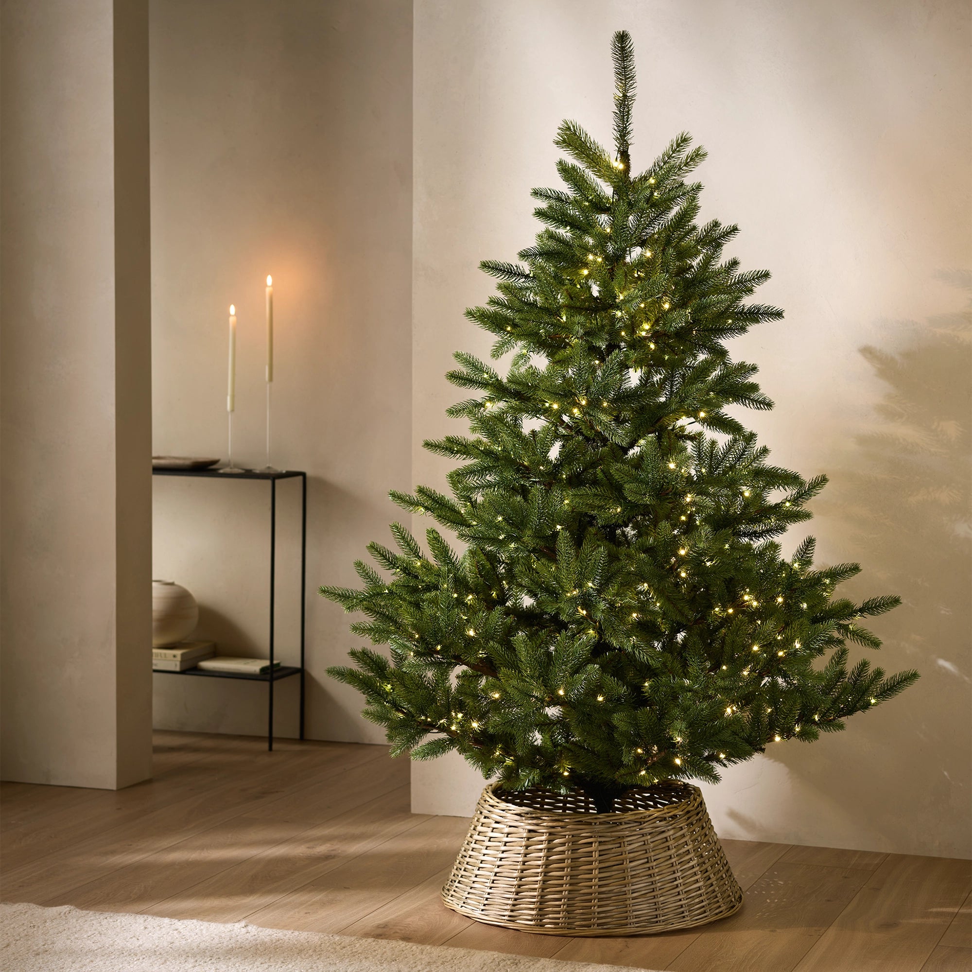 6ft Pre-Lit Symons Christmas Tree and Tree Skirt