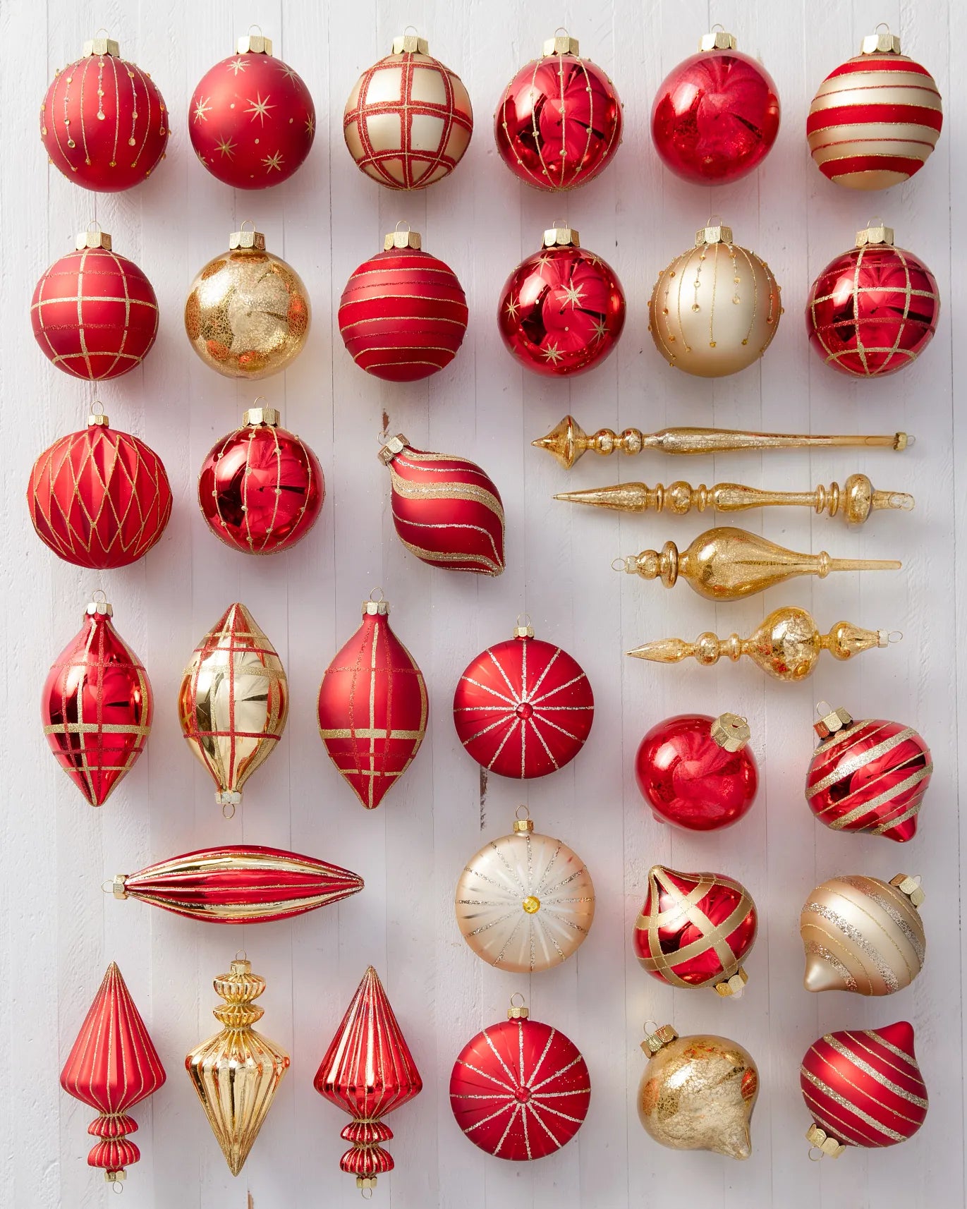 Christmas Charm Glass Bauble Set