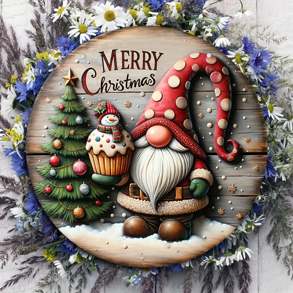 Wooden Merry Christmas Hanging Decoration