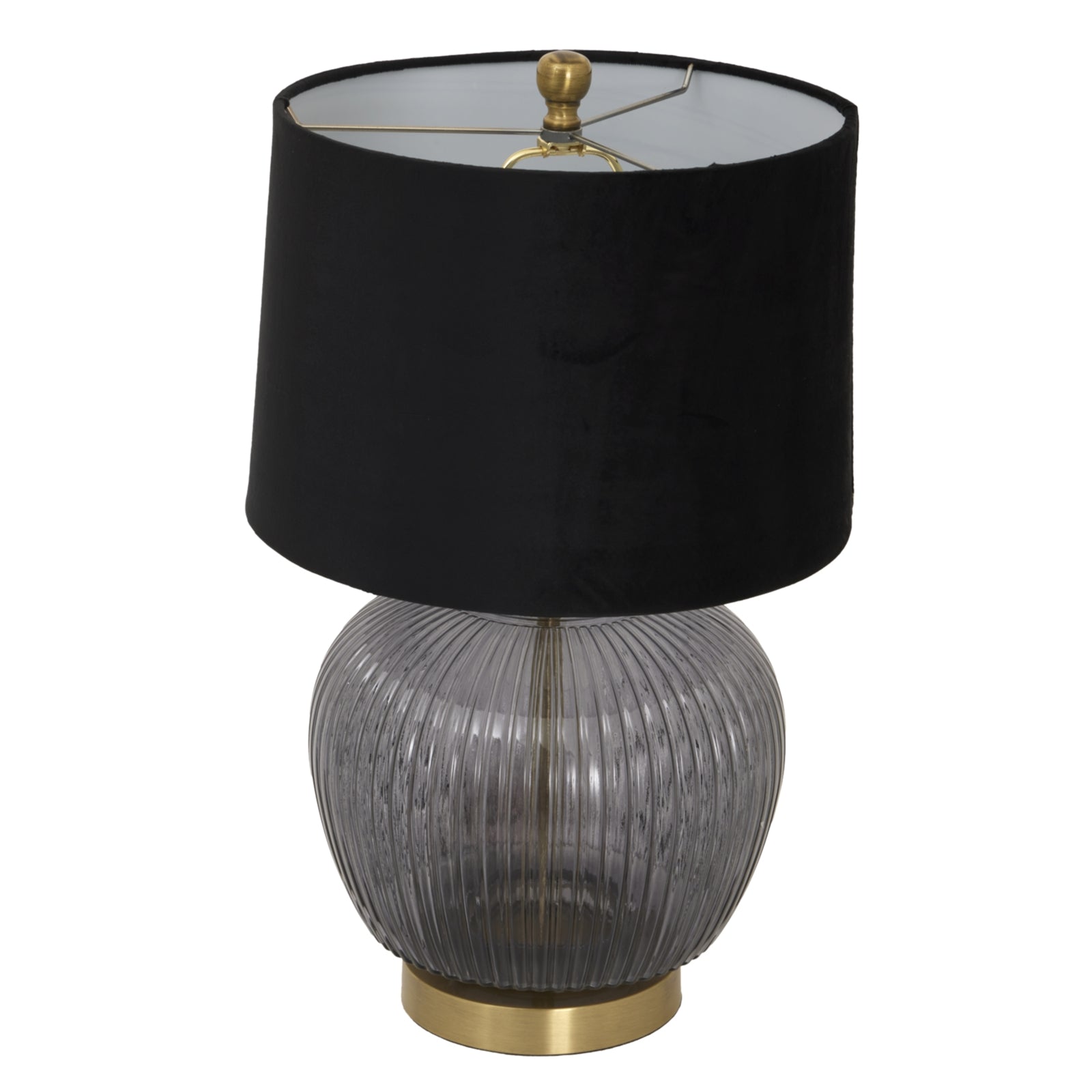 Luxton Glass Ribbed Lamp