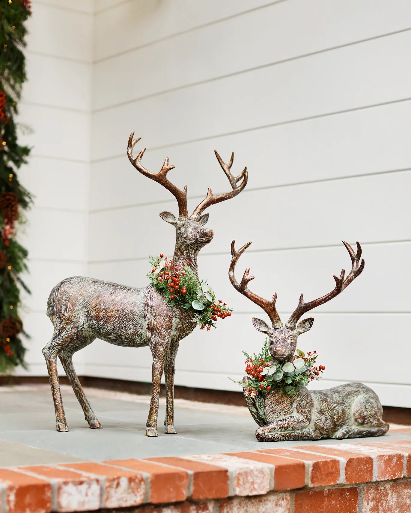 Festive Antiqued Deer