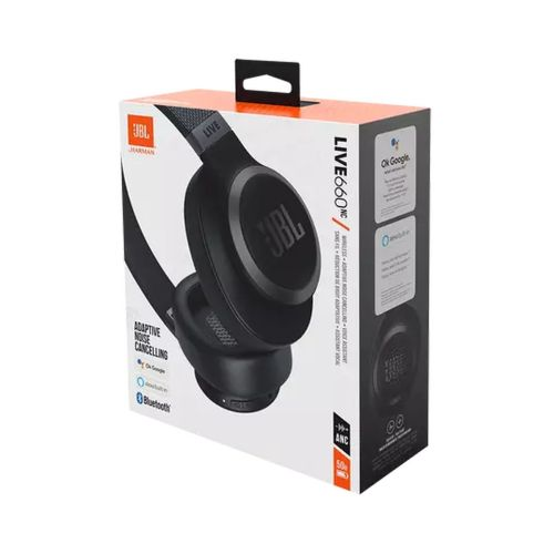 JBL Live 660NC Bluetooth Vezeték Nélküli Fejhallgató Fekete (JBL-LIVE660-BLK) (JBL-LIVE660-BLK)