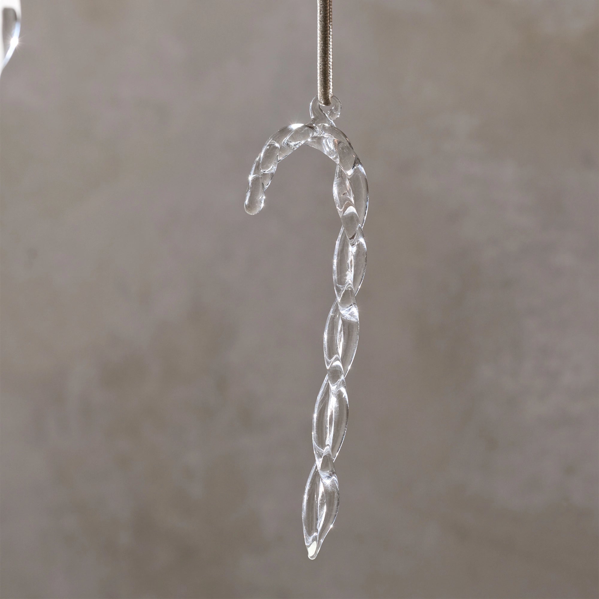 Glass Candy Cane Decorations – Set of 4