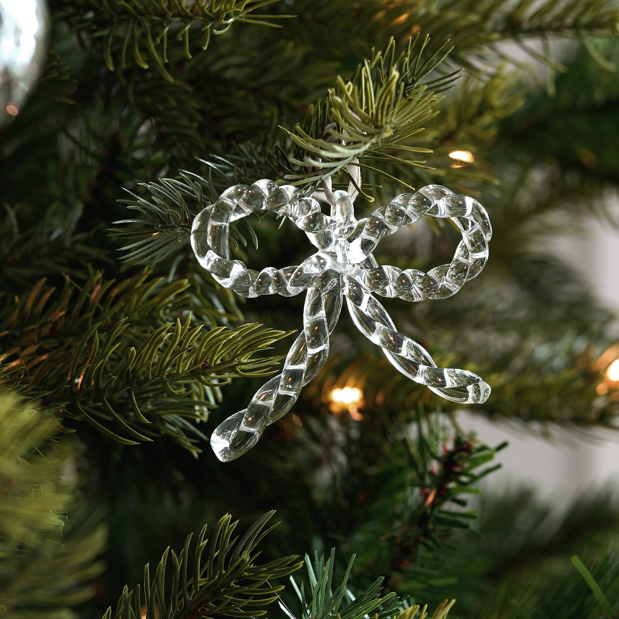 Glass Bow Decorations – Set of 4