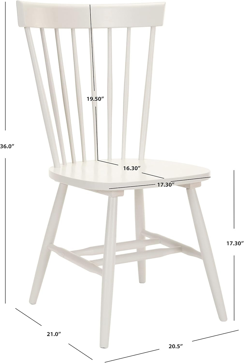 Parker Parkse Off White Side Chair Set Of Two Dining Chairs