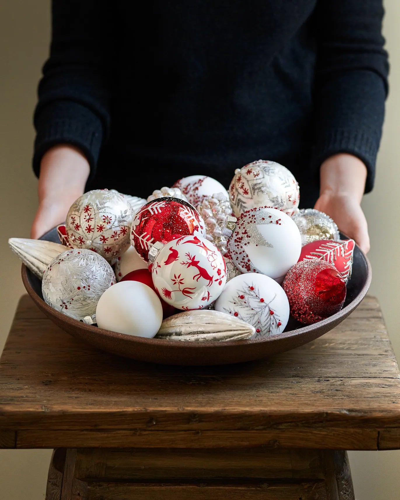 Nordic Frost Christmas Bauble Collection