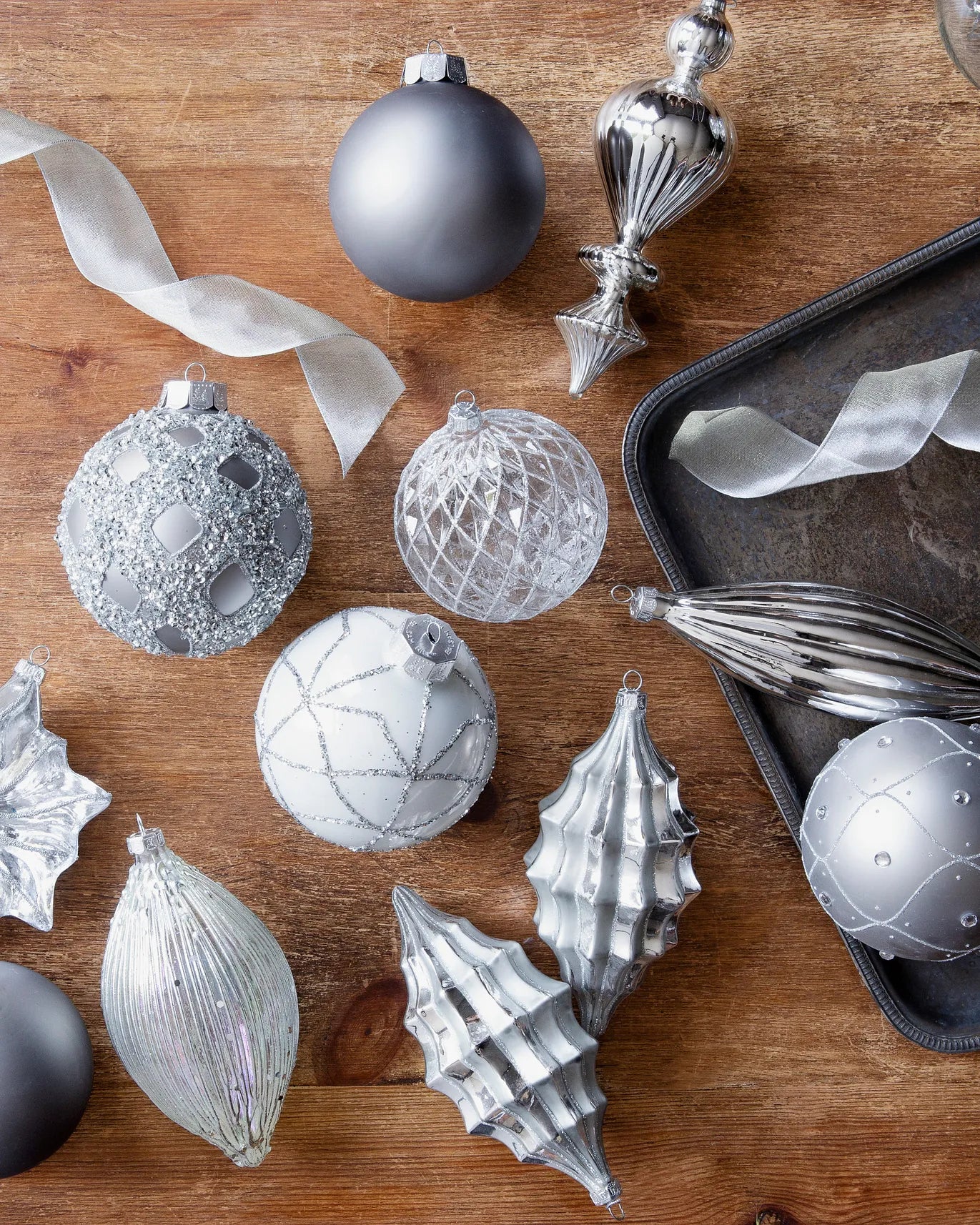 Crystal Glass Christmas Bauble Collection
