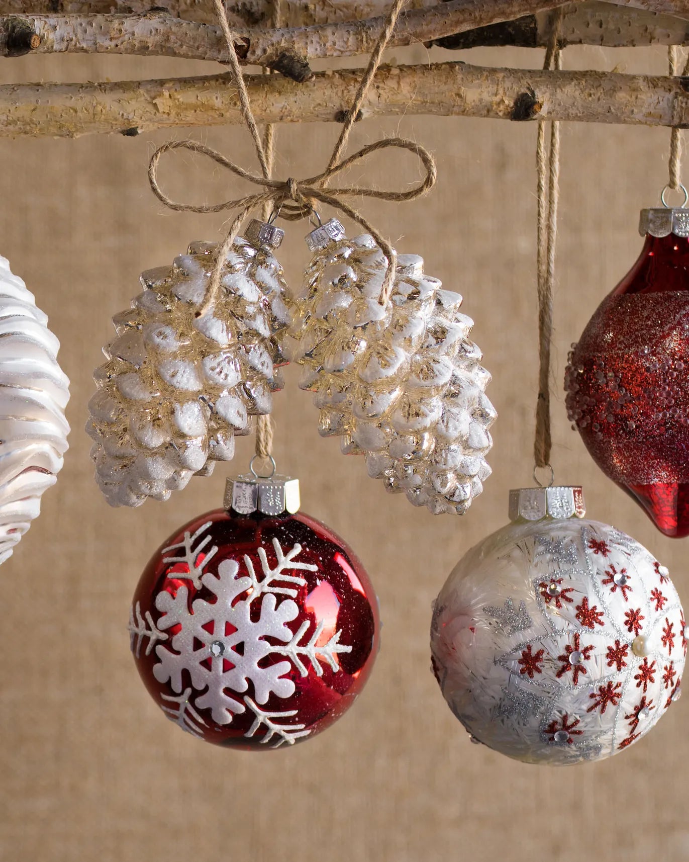 Nordic Frost Christmas Bauble Collection