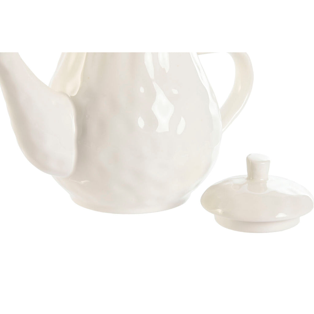 Teapot Home ESPRIT White Brown Porcelain 1 L