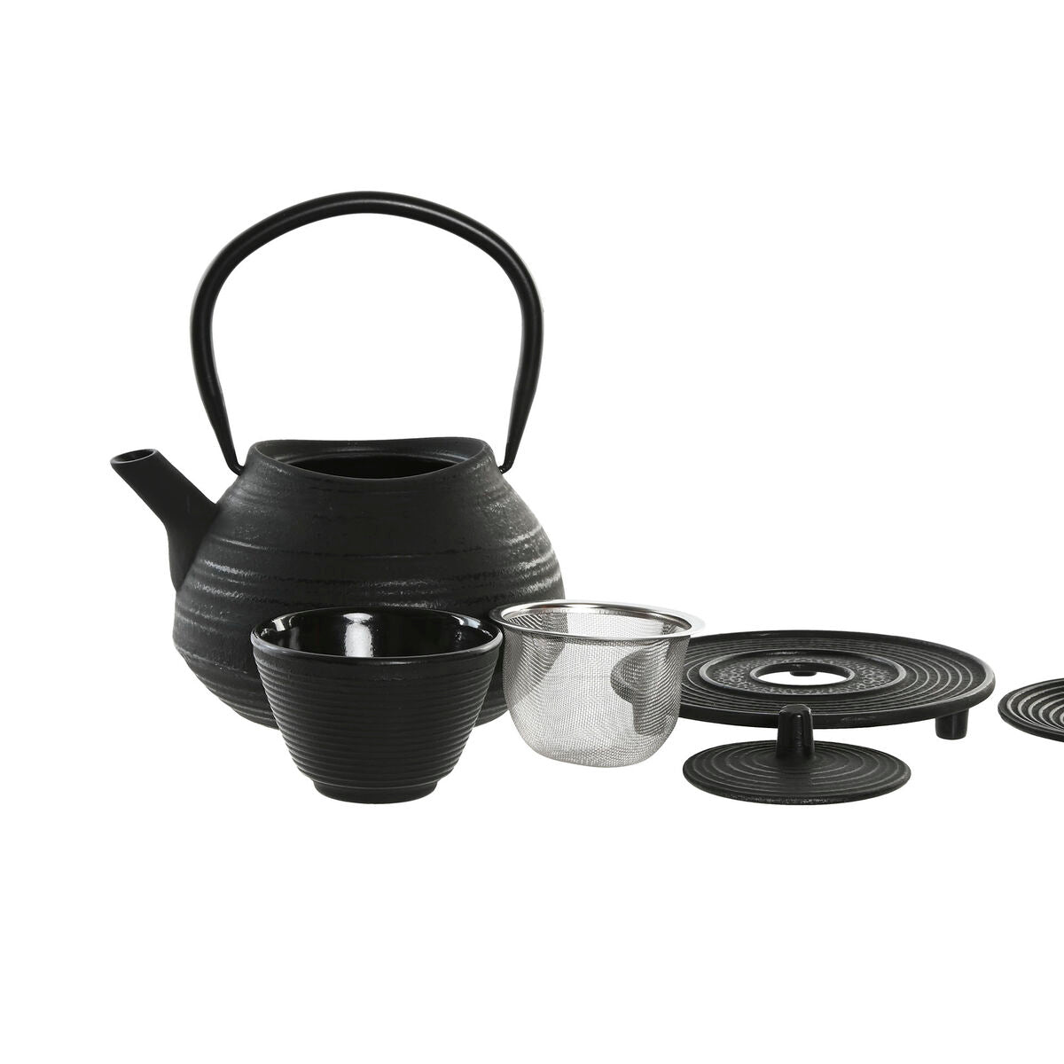 Teapot Home ESPRIT Black Stainless steel Iron 800 ml