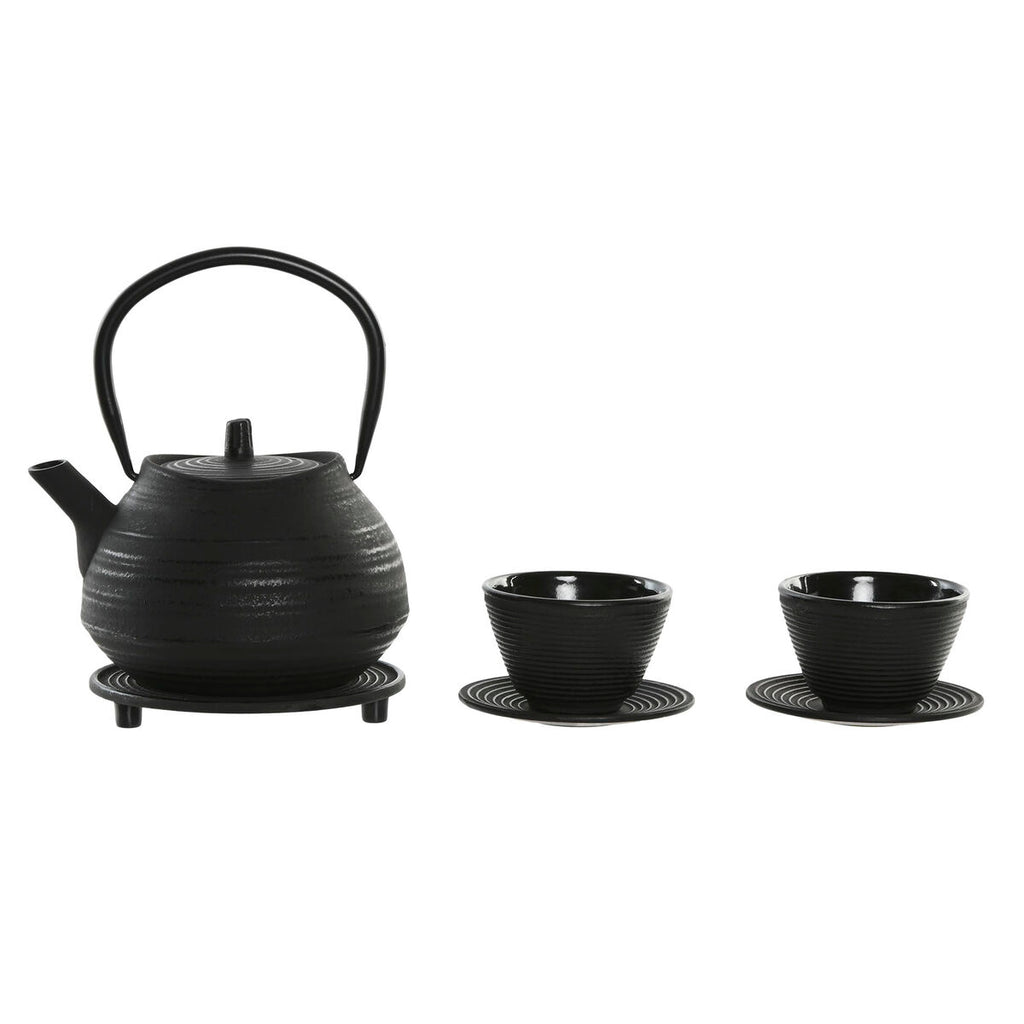 Teapot Home ESPRIT Black Stainless steel Iron 800 ml