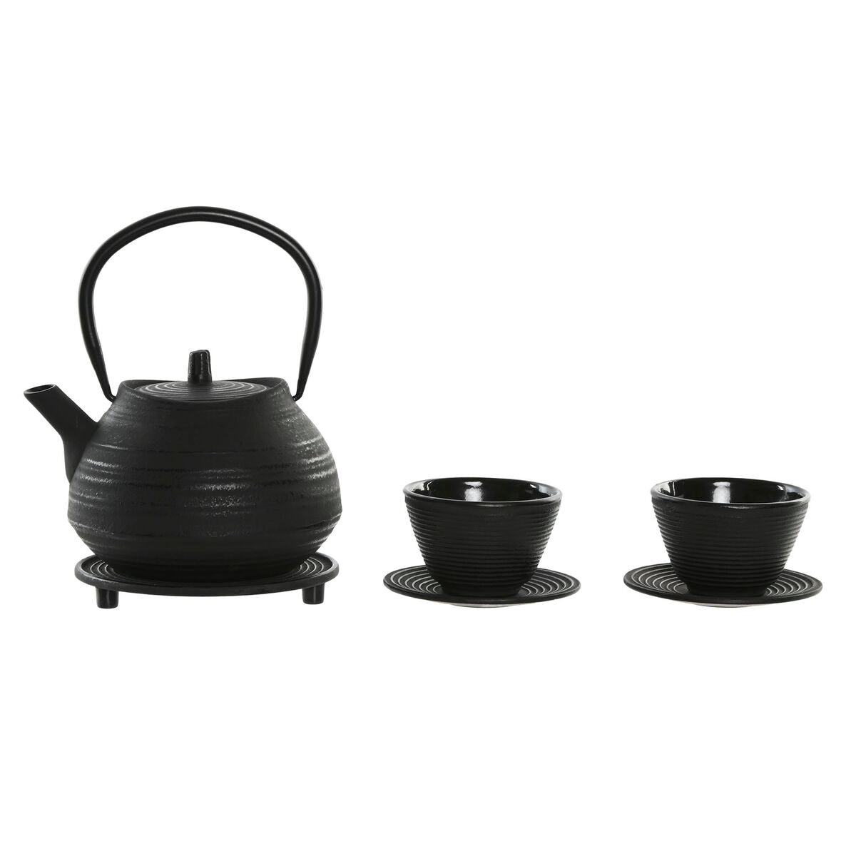 Teapot Home ESPRIT Black Stainless steel Iron 800 ml