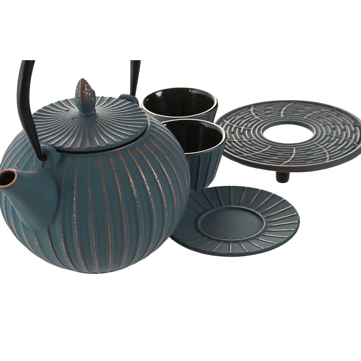 Teapot Home ESPRIT Turquoise Stainless steel Iron 850 ml