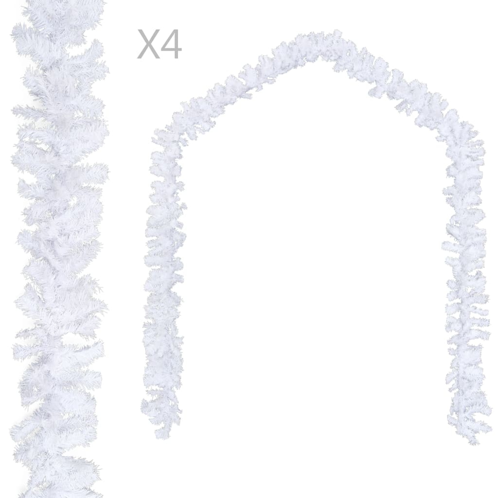 vidaXL Christmas Garland for Holiday Artificial Christmas Garland 4 pcs PVC