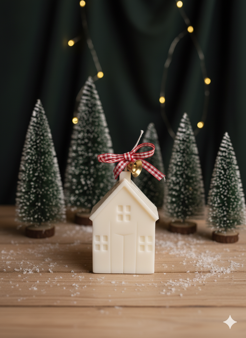 Christmas Cottage Candles for Cozy Holiday Decor