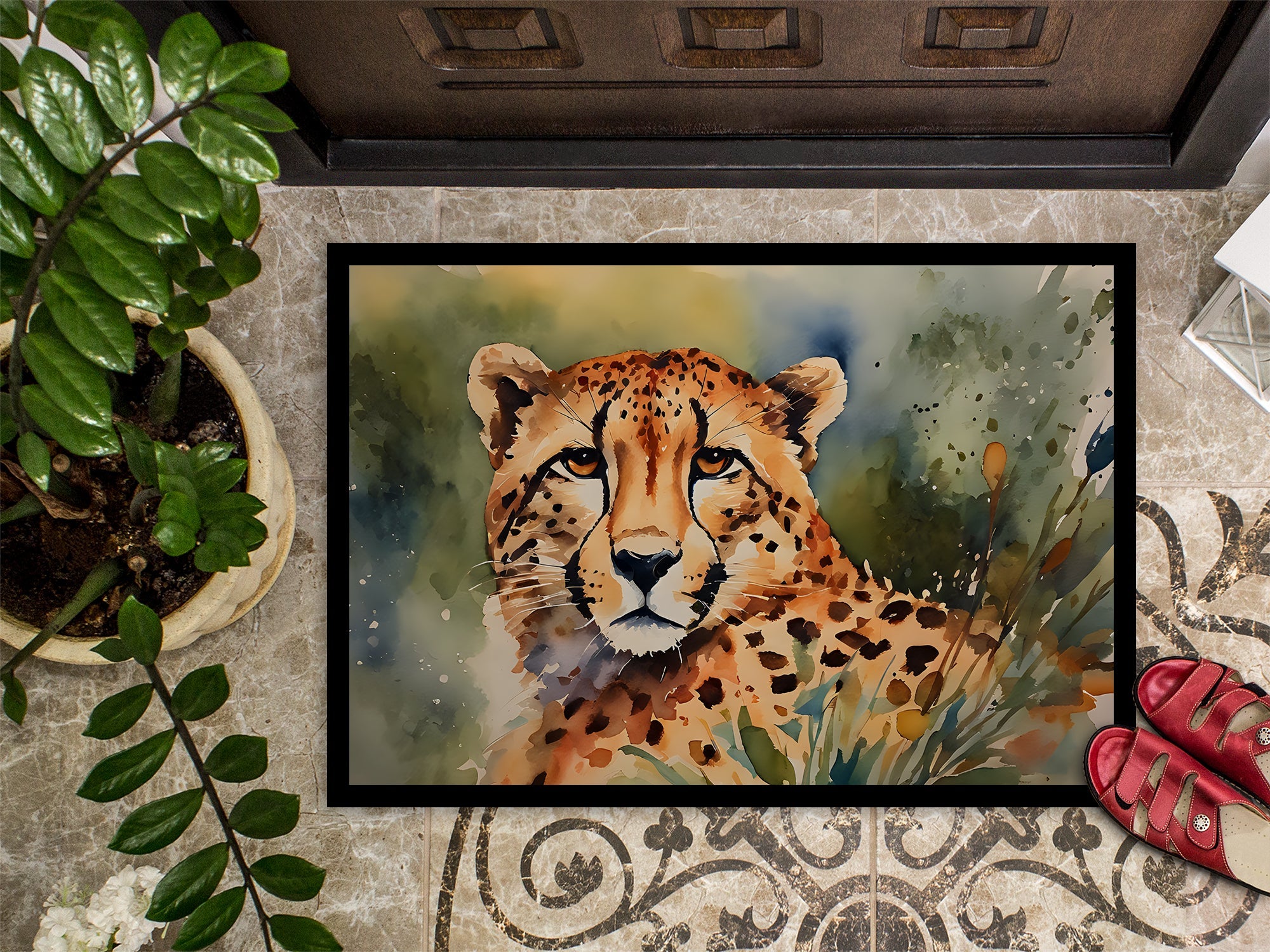 Cheetah Doormat