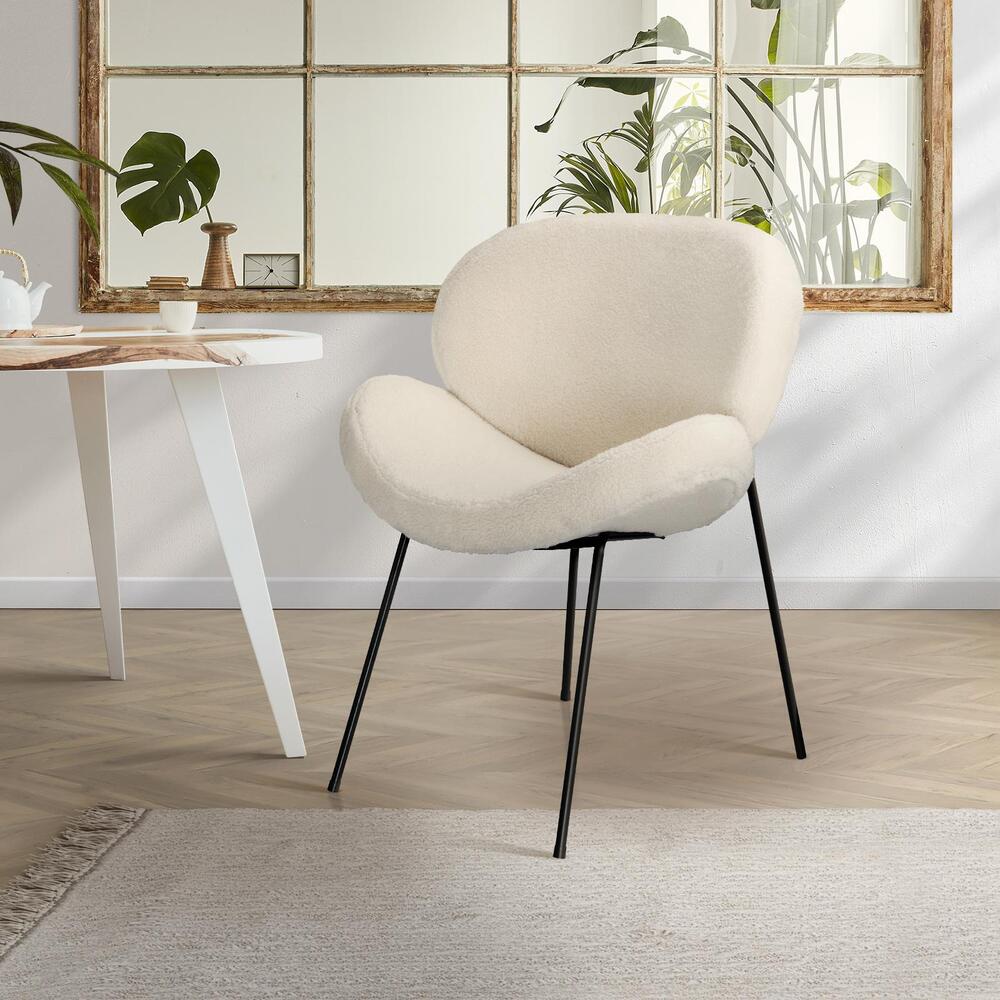 NNEED Dining Chair Sherpa Beige
