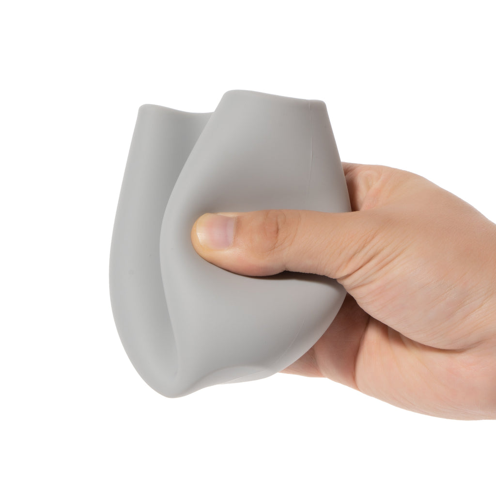 Unbreakable Silicone Stemless Wine Glassware | Set of 4 | Reusable & Shatterproof Tumbler Drinkware for Wine, Water, Cocktails, Champagne Glass for Parties, Camping, Beaches, Boats - (Light Grey)