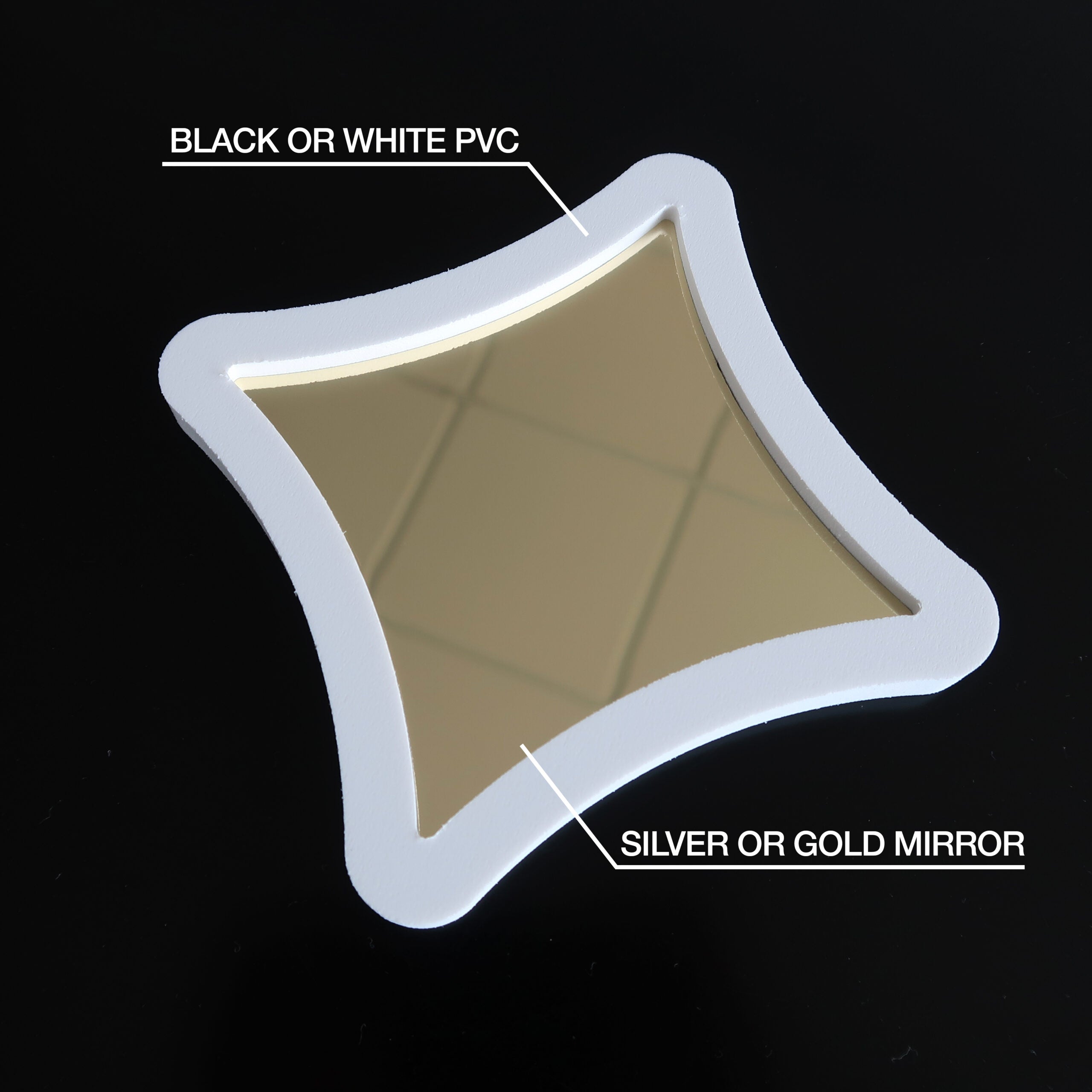 Stars Mirrors 3D Wall Panels