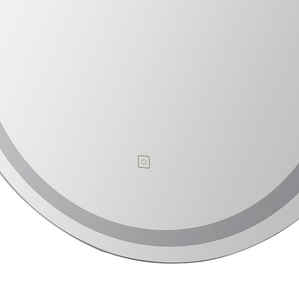 NNEDSZ LED Wall Mirror With Light 50X75CM Bathroom Decor Oval Mirrors Vanity