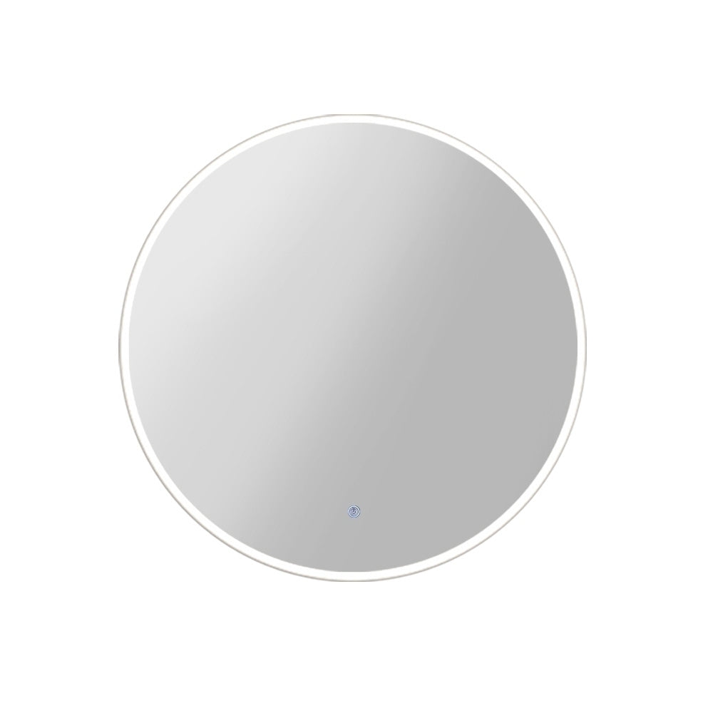 NNEDSZ LED Wall Mirror Bathroom Mirrors With Light 90CM Decor Round Decorative