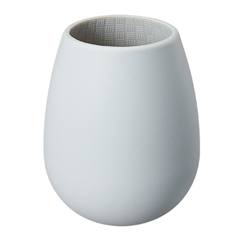 Unbreakable Silicone Stemless Wine Glassware | Set of 4 | Reusable & Shatterproof Tumbler Drinkware for Wine, Water, Cocktails, Champagne Glass for Parties, Camping, Beaches, Boats - (Light Grey)