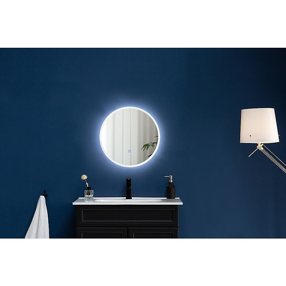 NNEDSZ 80cm LED Wall Mirror Bathroom Mirrors Light Decor Round