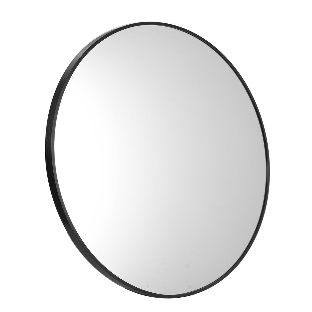 NNEED Wall Mirrors Round 50cm Black