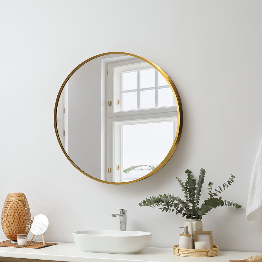NNEED Wall Mirrors Round 50cm Gold