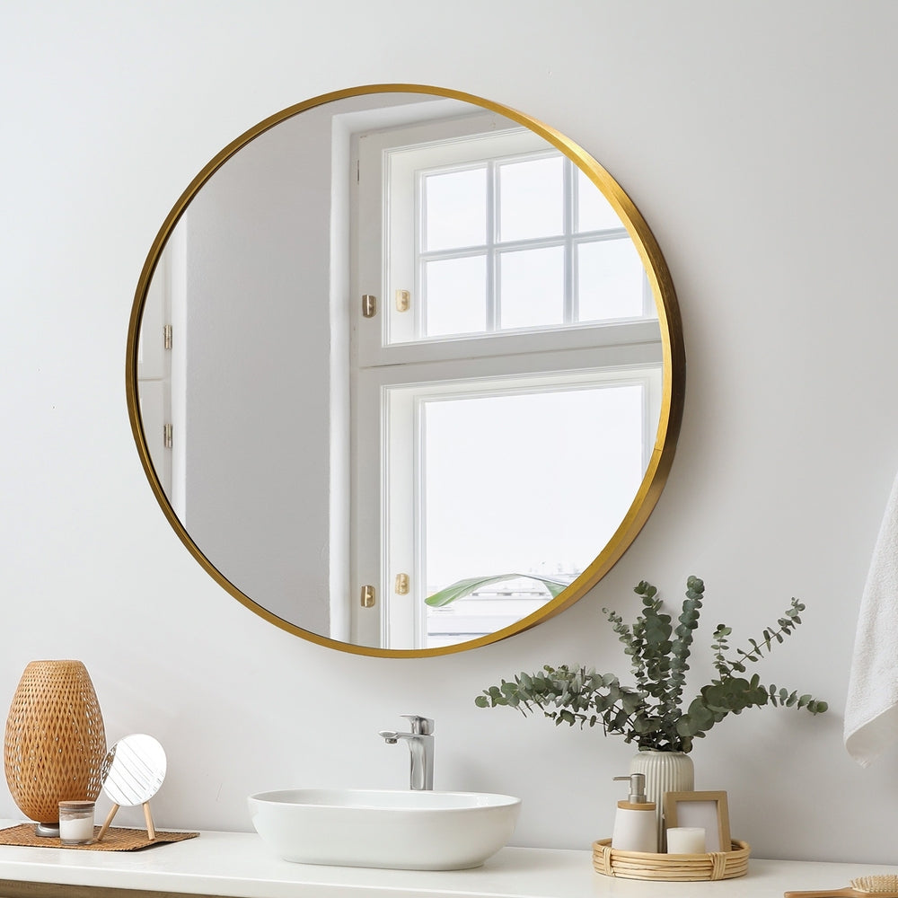 NNEED Wall Mirrors Round 70cm Gold