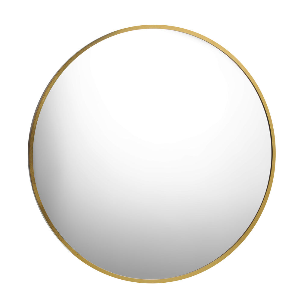 NNEED Wall Mirrors Round Gold 80cm