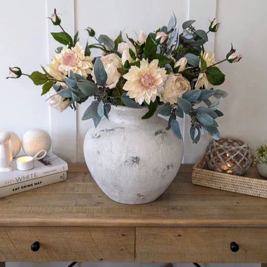 Darcy Antique White Vase