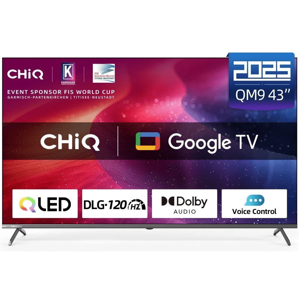 CHiQ CHiQ U43QM9G TV 43", UHD QLED Google TV (U43QM9G) | Direct Furnish