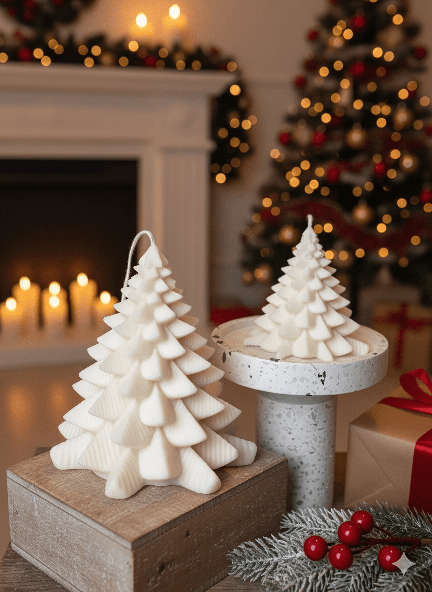 Crazy About Candles Christmas Fir Tree Candles - Festive Holiday Decor for Your Home | Direct Furnish