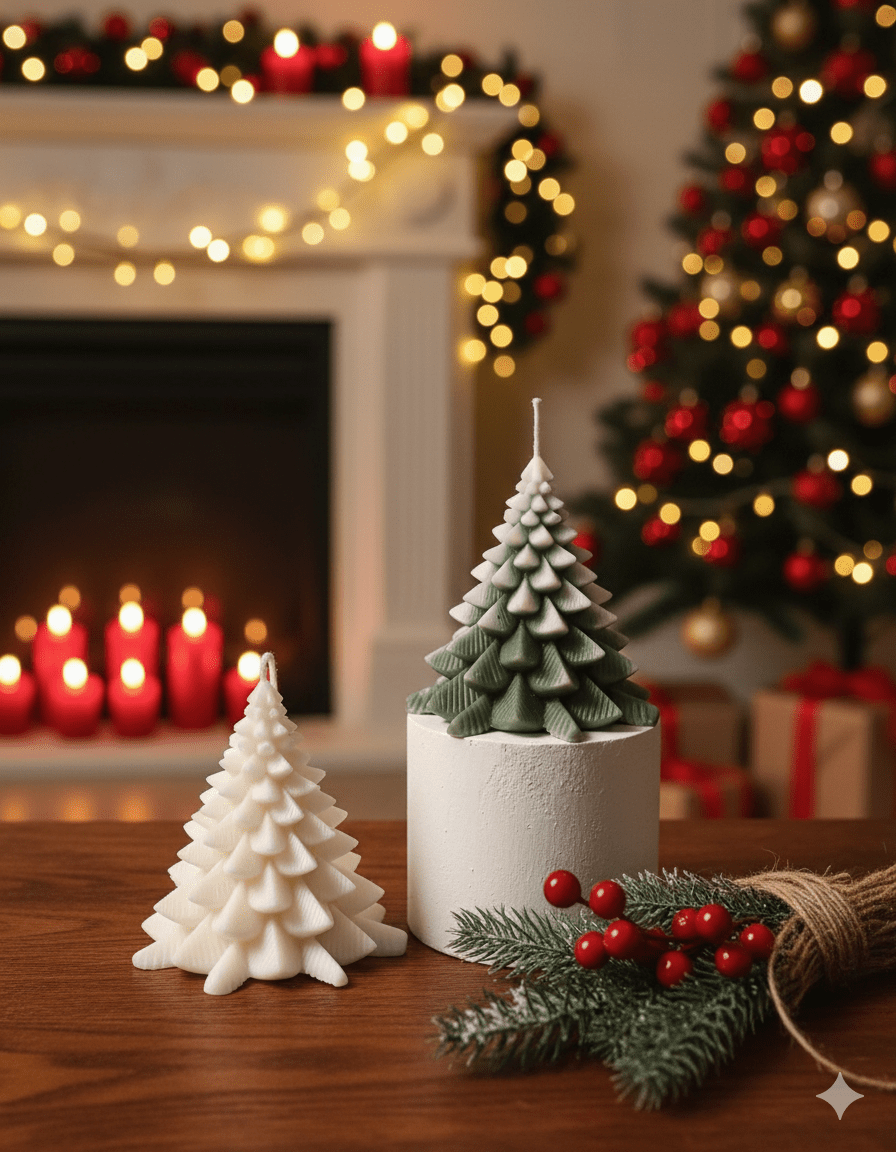 Crazy About Candles Christmas Fir Tree Candles - Festive Holiday Decor for Your Home | Direct Furnish