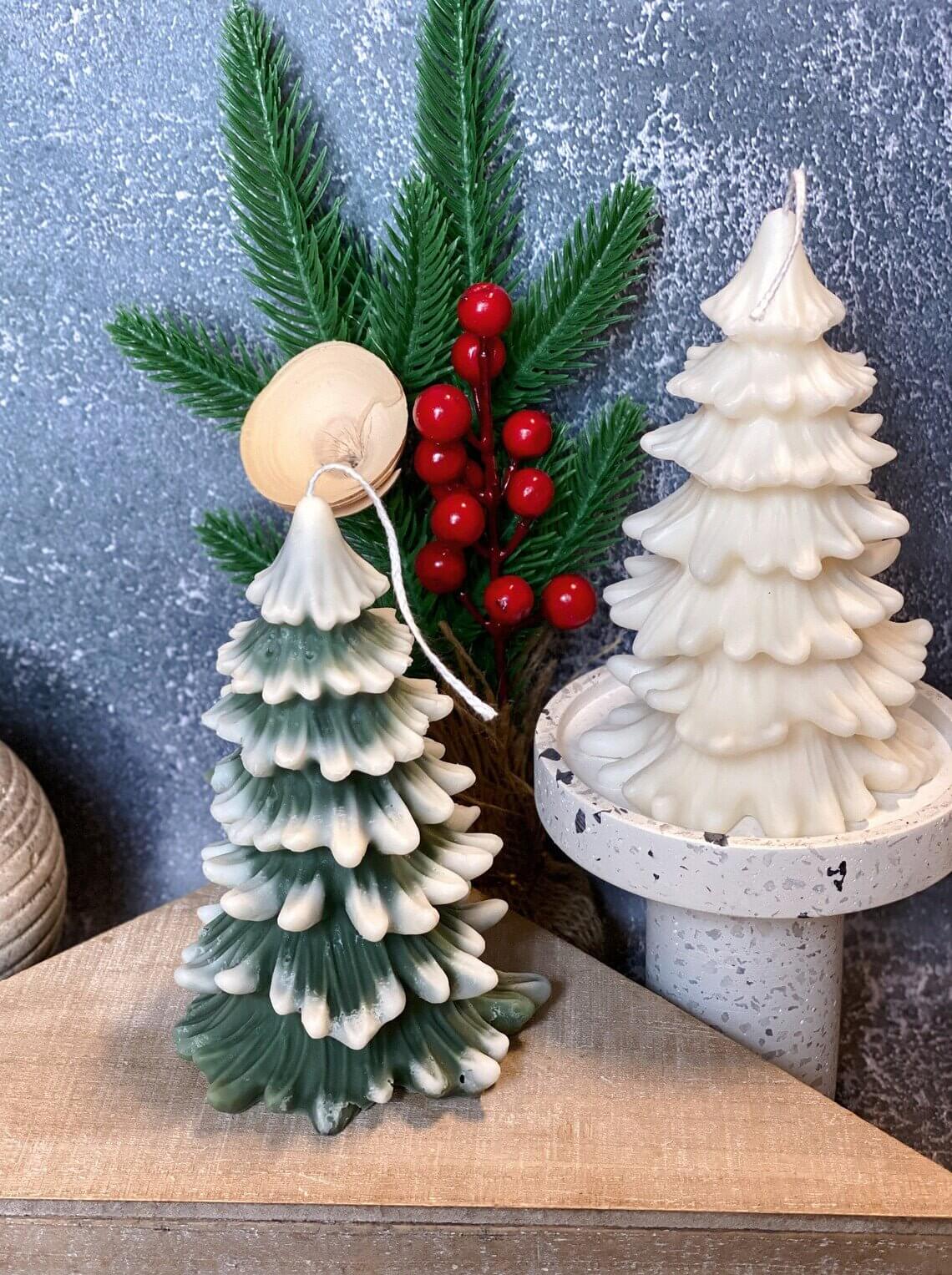 Crazy About Candles Christmas Tree Candles - Cedar Trees Holiday Decor | Direct Furnish
