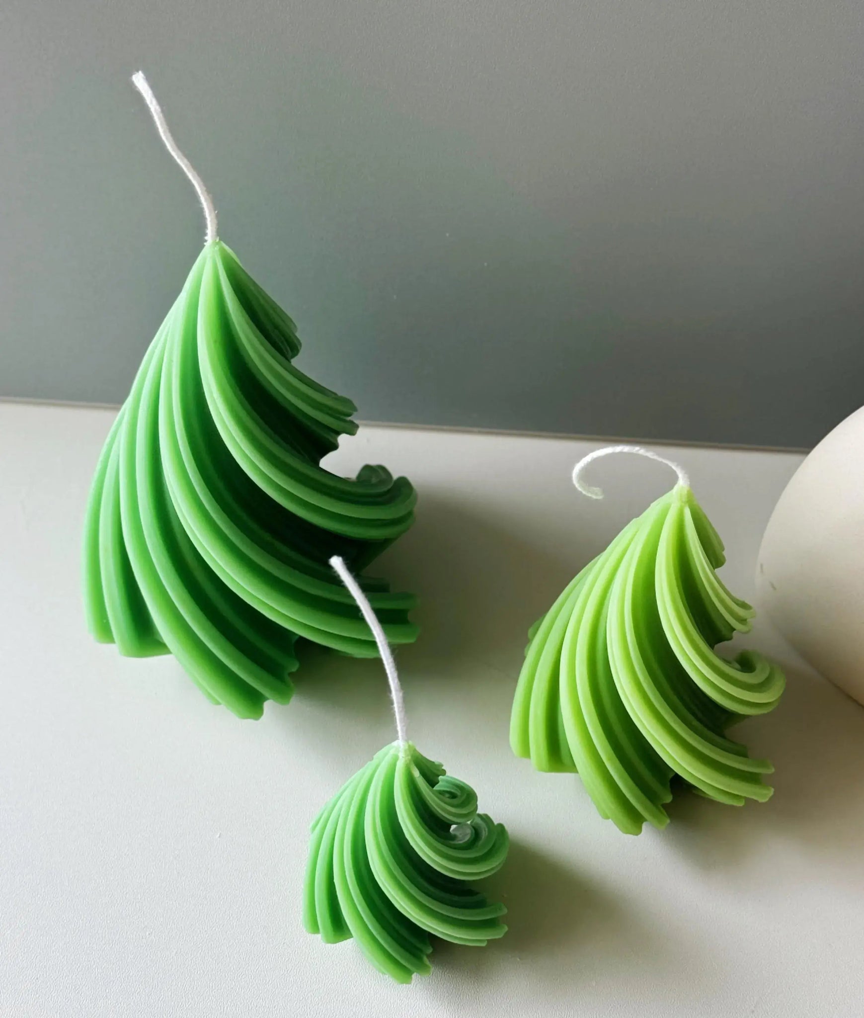 Crazy About Candles Modern Swirling Christmas Tree Candles for Elegant Holiday Decor | Direct Furnish