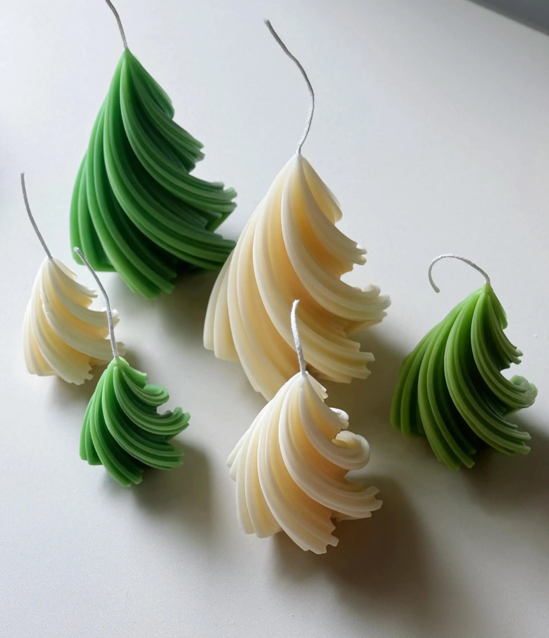 Crazy About Candles Modern Swirling Christmas Tree Candles for Elegant Holiday Decor | Direct Furnish