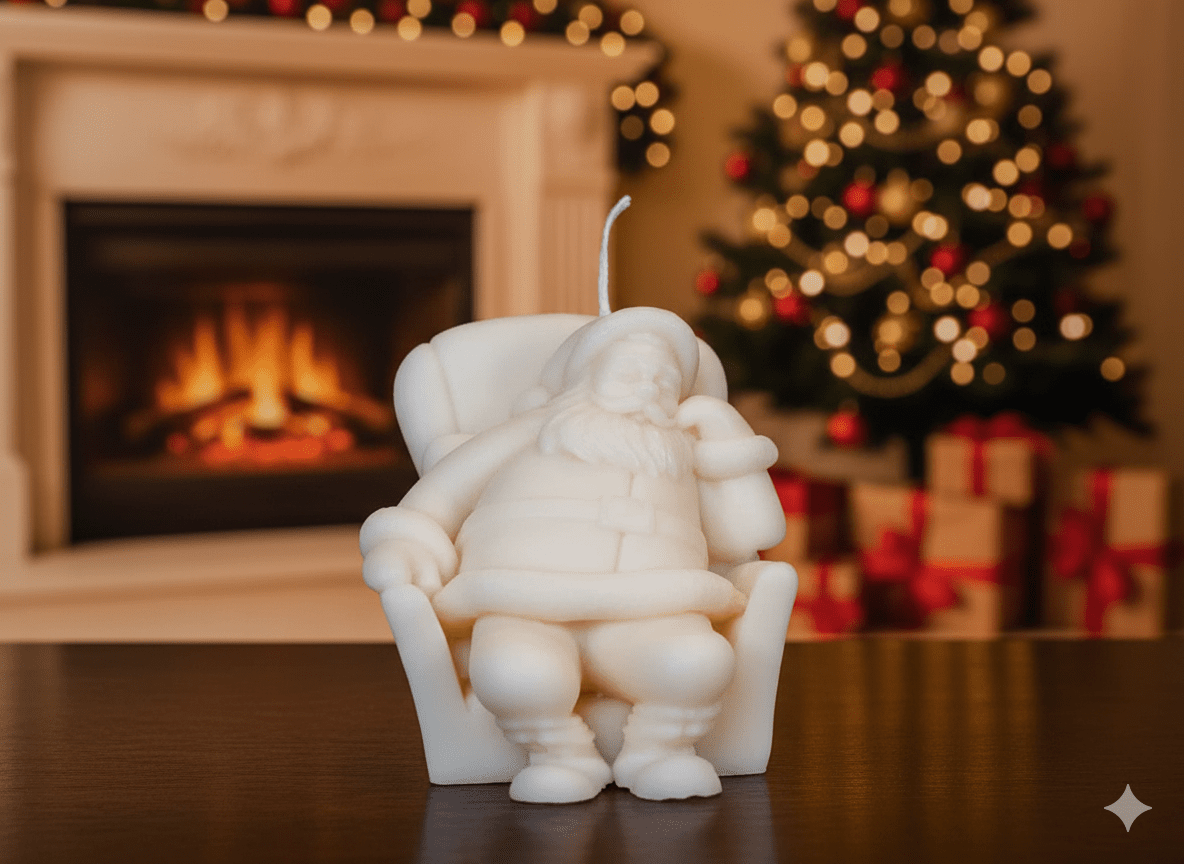 Crazy About Candles Napping Santa Candles for a Cozy Holiday Atmosphere | Direct Furnish