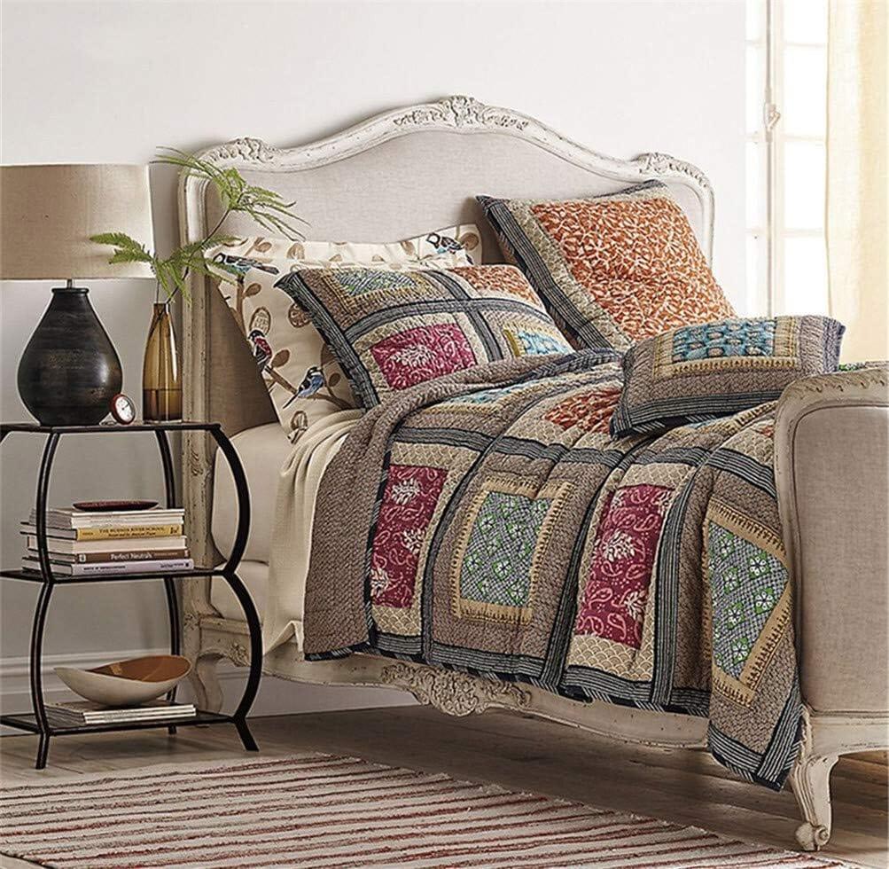 DaDa Bedding Collection Dada Bedding Gallery of Roses Floral Bohemian Cotton Patchwork Bedspread Set (JHW - 546) | Direct Furnish