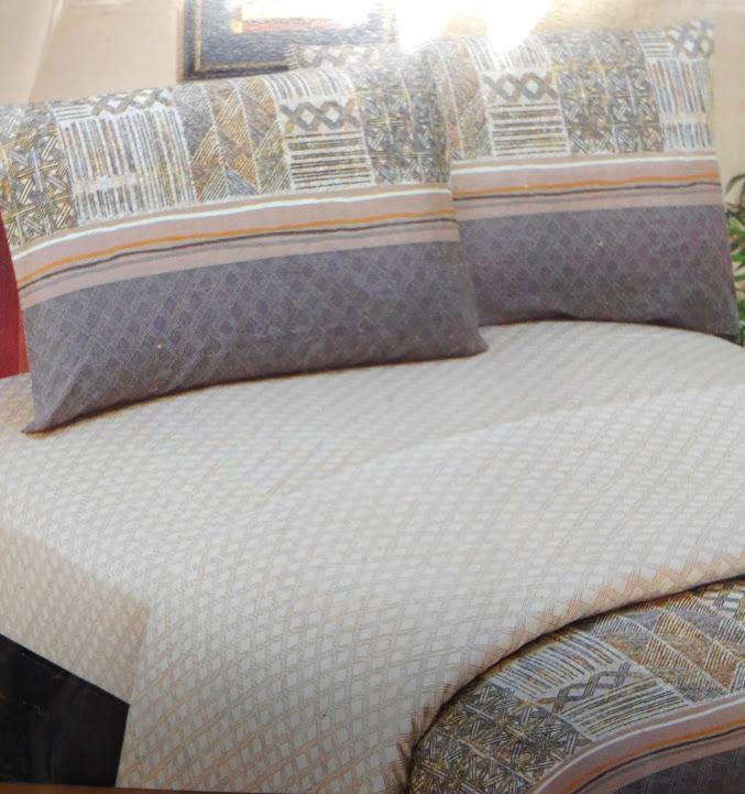 DaDa Bedding Collection DaDa Bedding Geometric Striped Multi - Color Flat Sheet & Pillow Cases Set (FS8279) | Direct Furnish