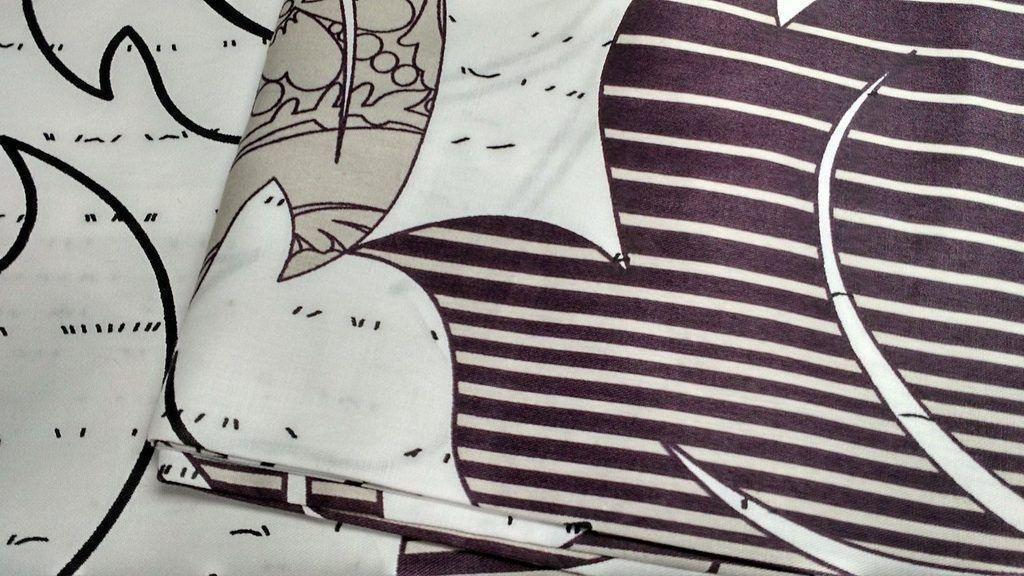 DaDa Bedding Collection DaDa Bedding Paisley Grey Floral Leaves Fitted Sheet & Pillow Cases Set (FTS8197) | Direct Furnish