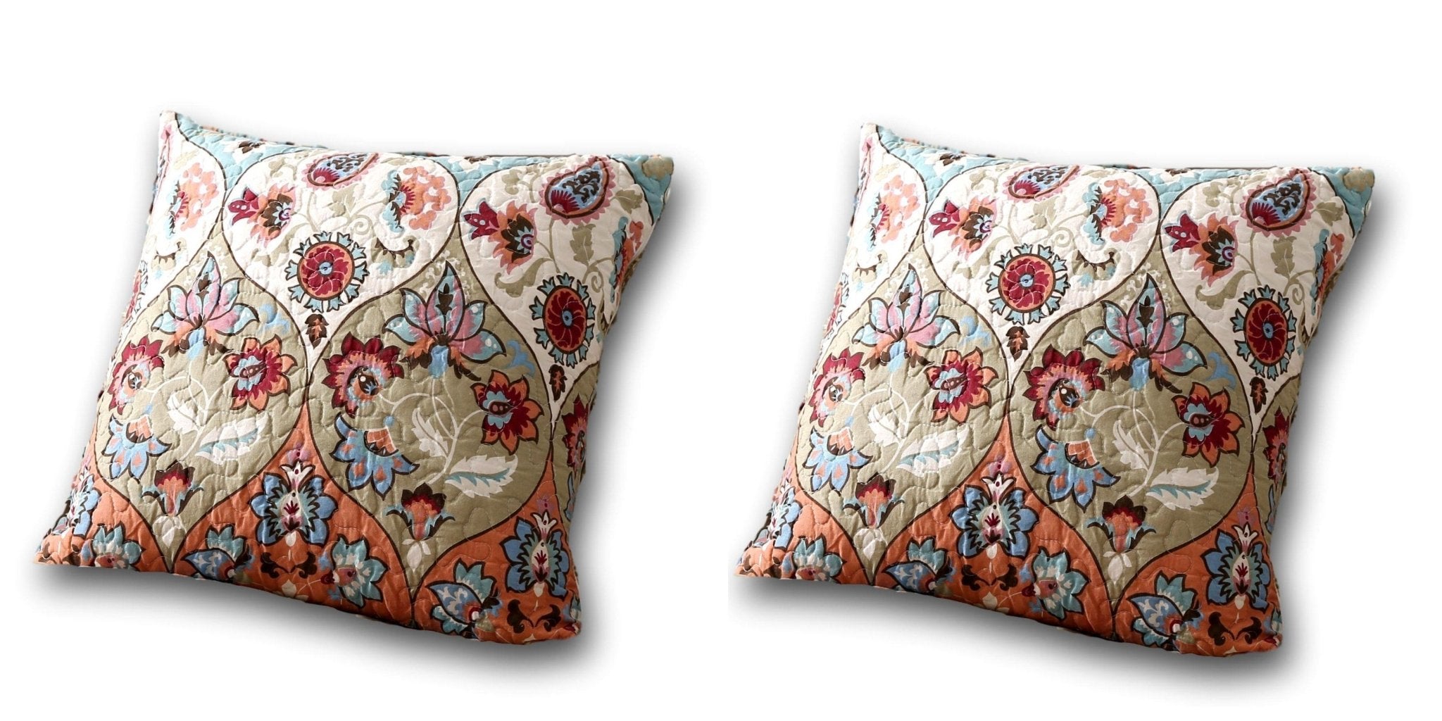 DaDa Bedding Collection DaDa Bedding Set of Two Garden Party Bohemian Throw Pillow Covers (LH1403) | Direct Furnish