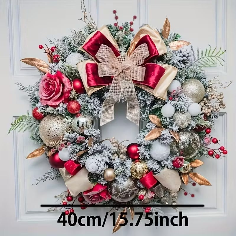 NNETM Red & Gold Christmas Wreath
